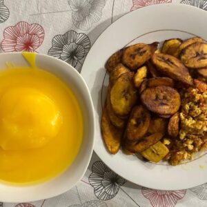 Fried Egg with Plantain